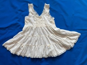 Vtg 50s "Her Majesty" Toddler Girl Fancy Slip Petticoat Lace Ruffle T-3