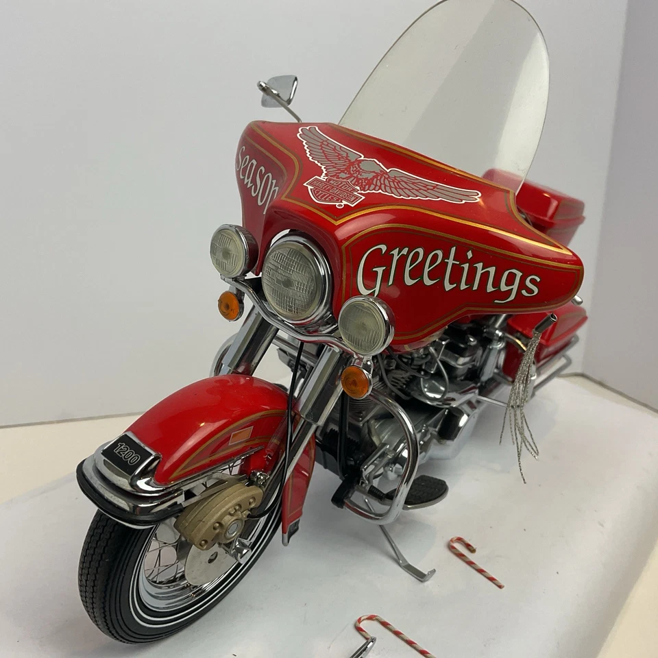 1999 Franklin Mint Harley Davidson Christmas Electra Glide LE - Image 2 of 4