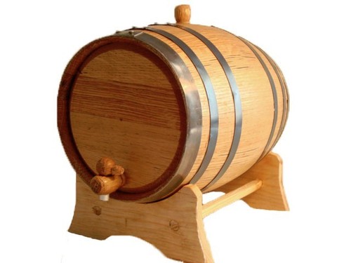 Oak barrel 3L Black Band for whiskey, tequila, wine, bourbon - free engraving