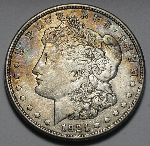 1921-D MORGAN SILVER DOLLAR CIRCULATED AUTHENTIC 90% SILVER U.S. COIN