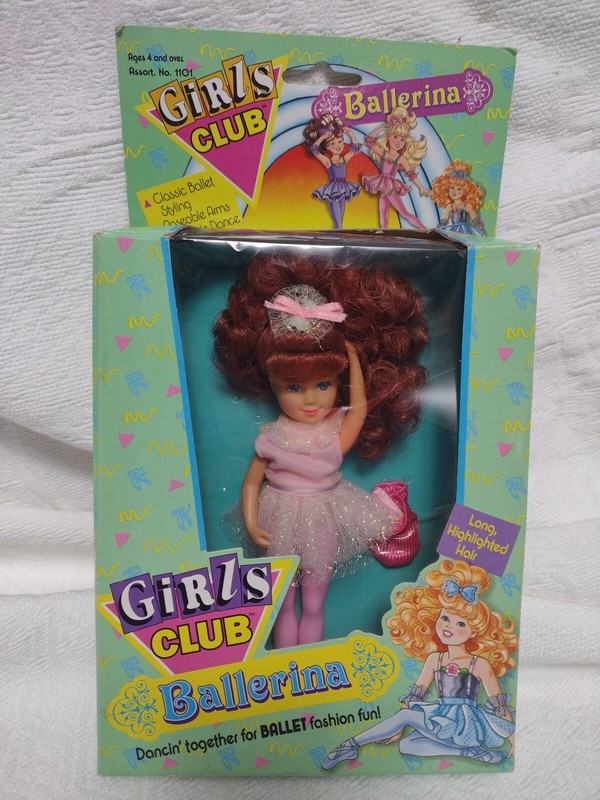 1991 Girls Club 🩰 Ballerina 6in Kid Kore Doll #1101  Red Hair NRFB