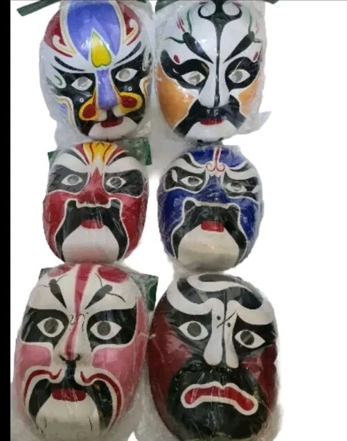 6 x Chinese Opera Face Mask Masks Beijing Fancy Dress Wearable/Decorative New - Image 4 of 4