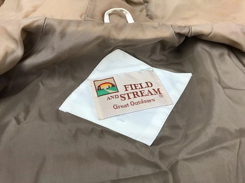 Vintage Field & Stream Jacket 80s Coat Light Weight Hoodie Mens Size S / M - Picture 8 of 12