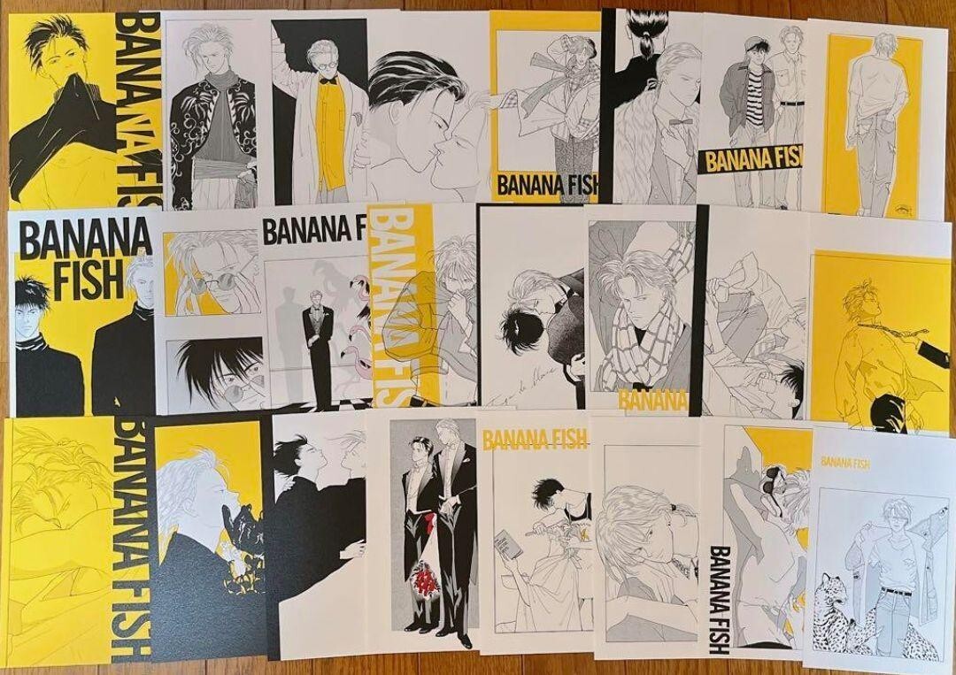 banana fish 美術 エンディング ポストカード BANANA FISH / Yoshida Akimi Bonus Postcards (24 pieces) from Japan