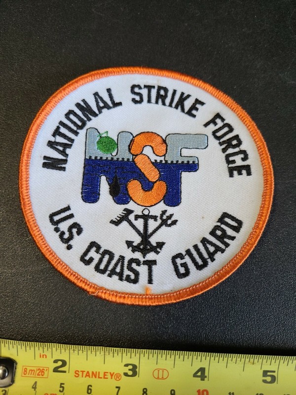 Vintage Obsolete Fire Department Patch U.S. Coast Guard National Strike Force