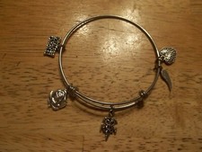 Brazalete brazalete de acero inoxidable con dijes Enfermera registrada RN