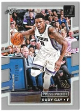 Rudy Gay 2017-18 Donruss Press Proof Silver #133 /299 San Antonio Spurs Parallel