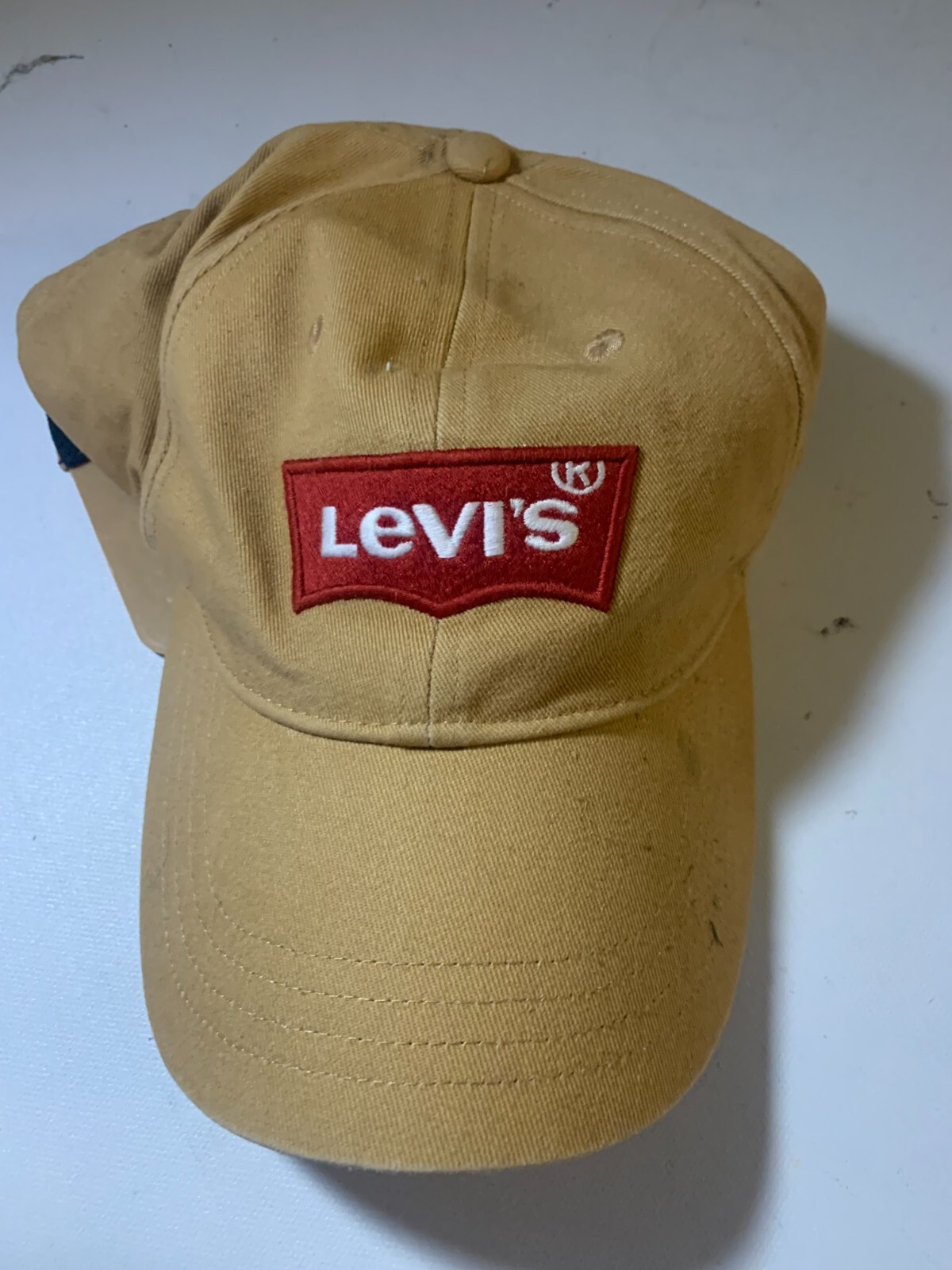 Levi's Hat Snap Back Adjustable Brown Red Pre-Own… - image 1