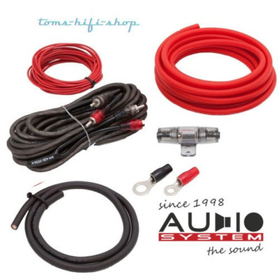 Audio System 20mm² Kupfer Kabelset Anschlusskit Auto Verstärker Stromkabel OFC
