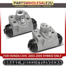 2Pcs Rear Side Drum Brake Wheel Cylinders for Honda Civic 2003 2004 2005 Hybrid