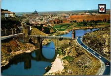 Postcard Spain Toledo Panoramic View and Alcantara Bridge