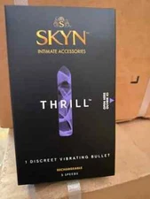 SKYN Intimate Accessory THRILL Discreet Vibrating Massager 3 speed Rechargeable