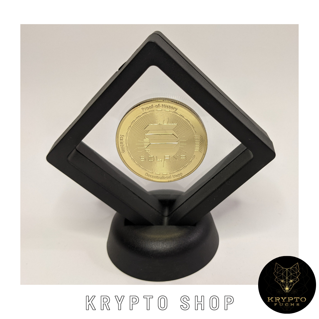 Solana SOL Coin Gold Krypto Münze mit schwarzen Display Geschenk NEU |  eBay.de