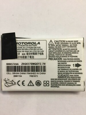 LOT OF 25 OEM MOTOROLA SNN5749C BATTERIES FOR C115/C139/C155/V151/V170