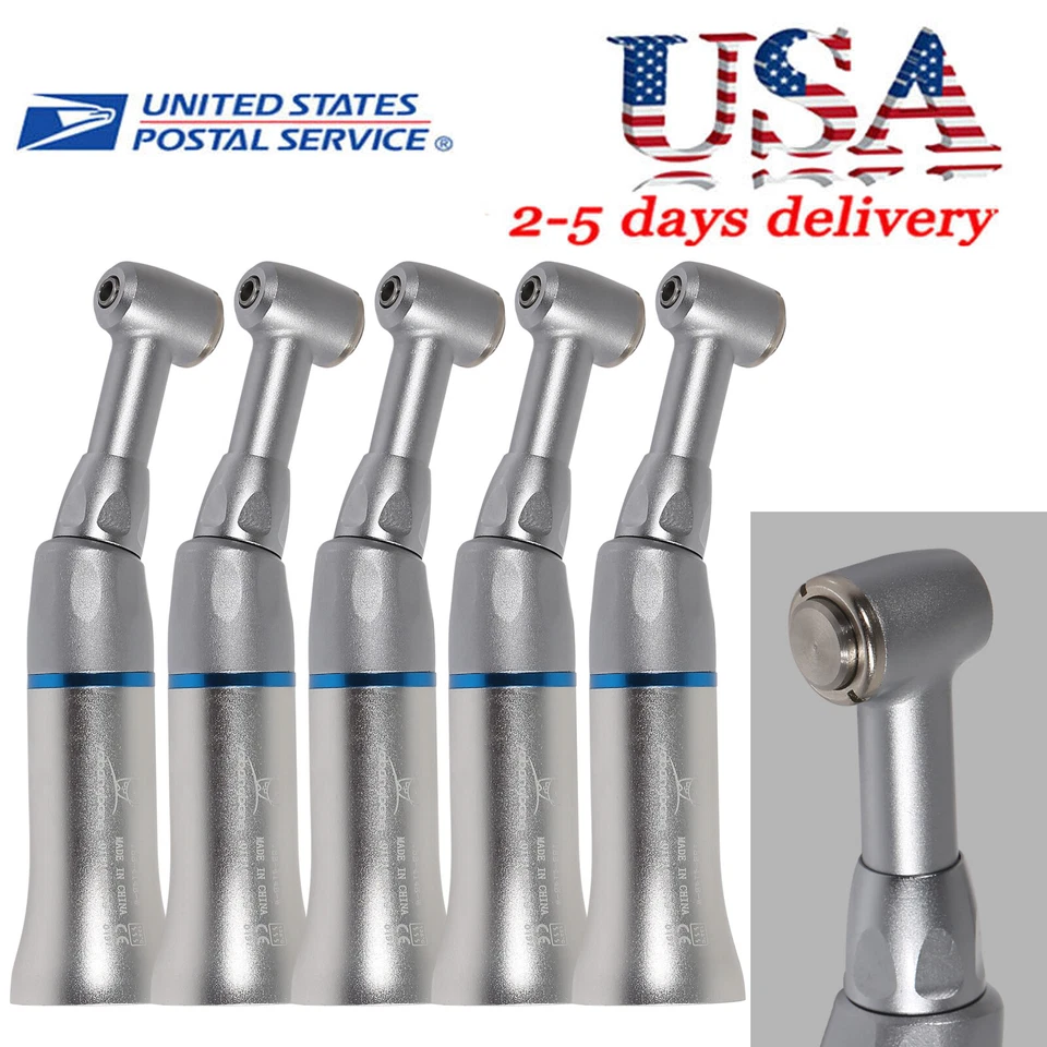 Dental Slow Low Speed Handpiece Contra Angle Push Button E-type Attach NSK STYLE - Image 2 of 4