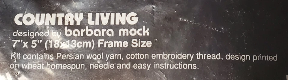 1 NWT Dimensions Gallery Crewel Kit 6173 Country Living Barbara Mock Grandma - Image 4 of 4