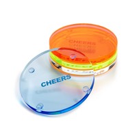 Inc 2481 Cheers Multi 4pc Lucite Round Coaster Set O/s Bhfo on sale Inc 2481 Cheers Multi 4pc Lucite Round Coaster Set O/s Bhfo on sale