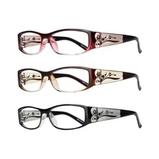 eyeBOGO Kaylee 3-Pack Stylish Reading Glasses for Women