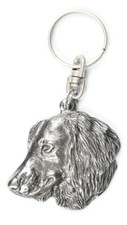 Dachshund Wire-haired, Wiener dog, Badger dog IV - Silver-plated dog pendant, ha