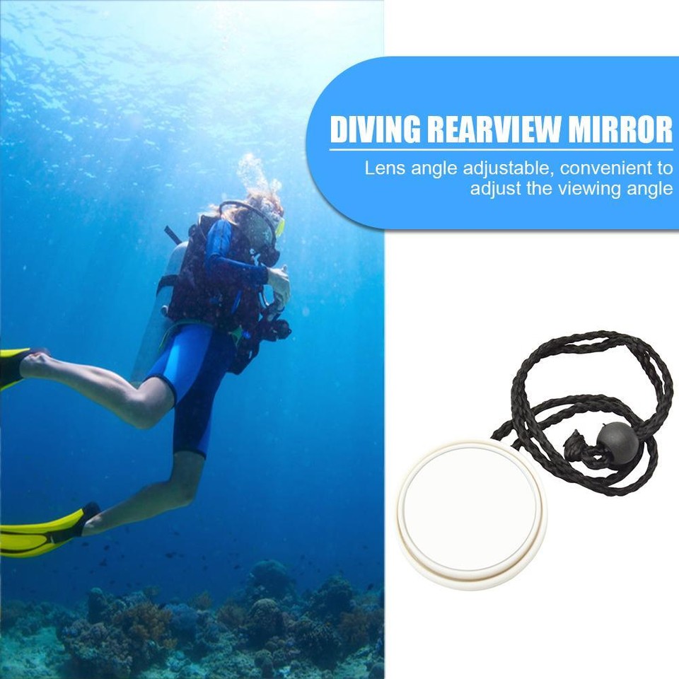Diving Gear Scuba Diving 360 Degree Adjustable Mirror with Lanyard