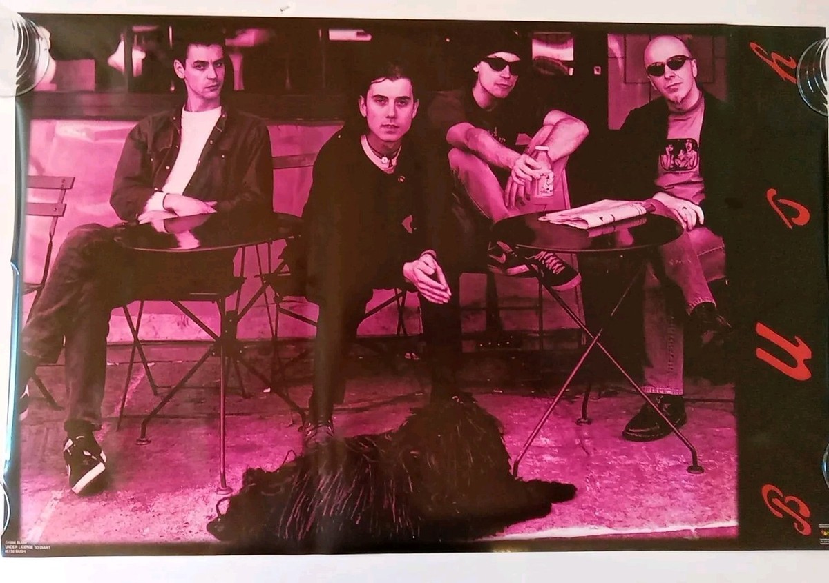 Vintage Original 1996 Bush Poster Alt Rock Grunge Band Gavin