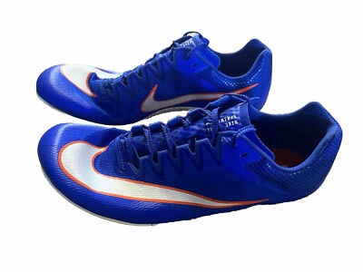 Unisex NIKE Rival Sprint Track Spikes in Racer Blue/White - 8.5 Men’s RIVAL MULTI - 401 RACER BLUE/WHITE-SAFETY ORANGE  main image 3