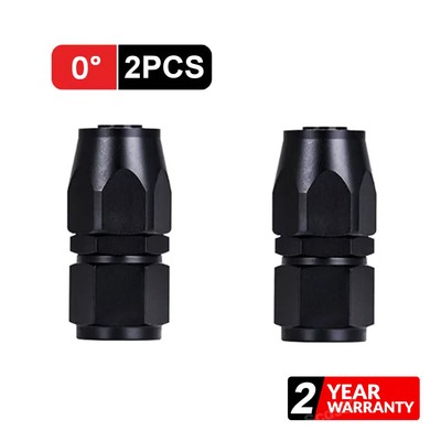 2Pcs AN4/AN6/AN8/AN10 Swivel Hose End Fitting Adapter For Oil/Fuel/Gas Hose Line