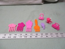 My Little Pony Hair Styling Combs Purple Pink Assorted Accessories Orange Purse