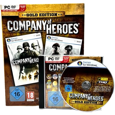 Company of Heroes Gold Edition PC USK 16 Strategie WWII Klassiker OVP gebraucht