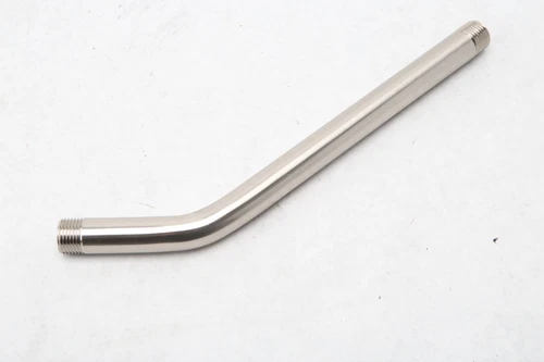 Signature Hardware 231894 12" Wall Mounted Standard Arm Flange Brush Nickel A21 - Picture 2 of 4