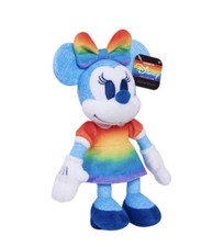 Just Play Disney Pride Rainbow Color Plush Stuffed Minnie Mouse Doll