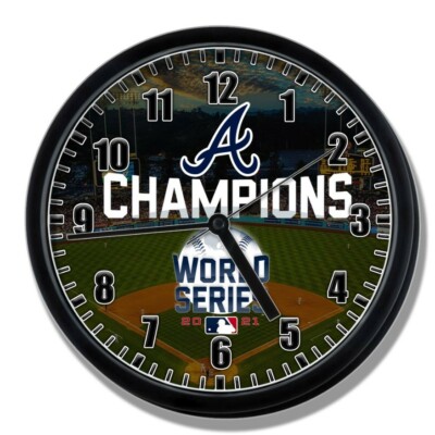 Atlanta Braves world series champions Wall Clock baseball MLB | eBay