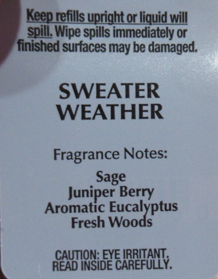 Bath & Body Works Wallflower Fragancia Recarga Bombilla Lote Juego de 5 SUÉTER CLIMA Foto 3 de 3