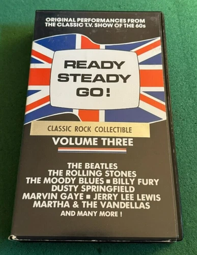 Ready Steady Go!  Volume 3 Beatles Stones Moody Blues VHS + FREE DVD