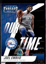 2018-19 Panini Threads: Our Time #13 Joel Embiid Philadelphia 76ers
