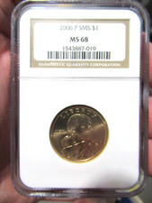 2006-P SMS (Sacagawea) 1 $ US Dollar Pièce, NGC MS-68