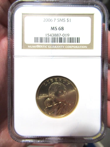 2006-P SMS (Sacagawea) $1 US Dollar Coin, NGC MS-68