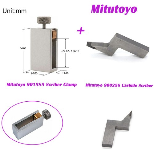 Mitutoyo Fit Height Gages scriber clamp 901385 + Carbide tipped Scriber 900258 eBay