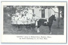 c1940 Spotty Given To Mildred Etter Madelia Minnesota MN Unposted Horse Postcard