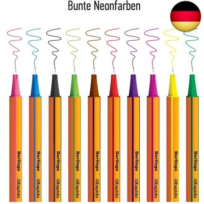 Berlingo Kugelschreiber-Set 50 Stück, 0.7 Mm, Tribase Orange – Für Büro, Schule & Homeoffice