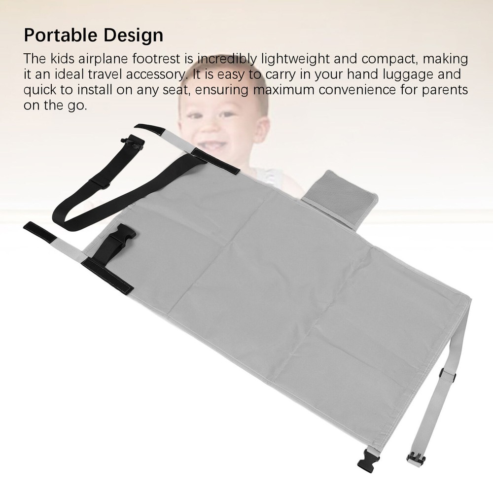 Airplane Footrest for Kids - Toddler Travel Comfort Extender and In-Flight Bed  