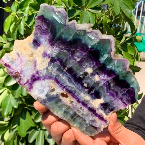 1.69LB Natural beautiful Rainbow Fluorite Crystal Rough stone specimens cure - 第 10/13 張圖片