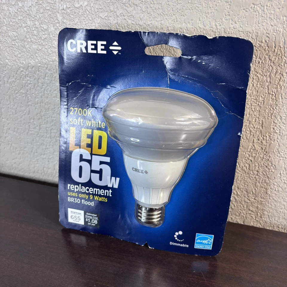 Cree 65W SOFT WHITE 2700K BR30 Dimmable LED Flood Light SHOWS COLORS -86% (1) - Image 4 of 4