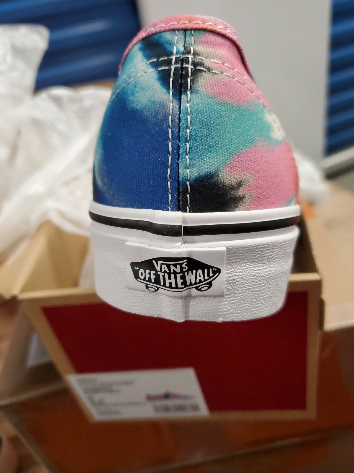 VANS VN0A38EMVKI Authentic Tie Dye Multi-Color Shoes - Women's size 10 US image 9