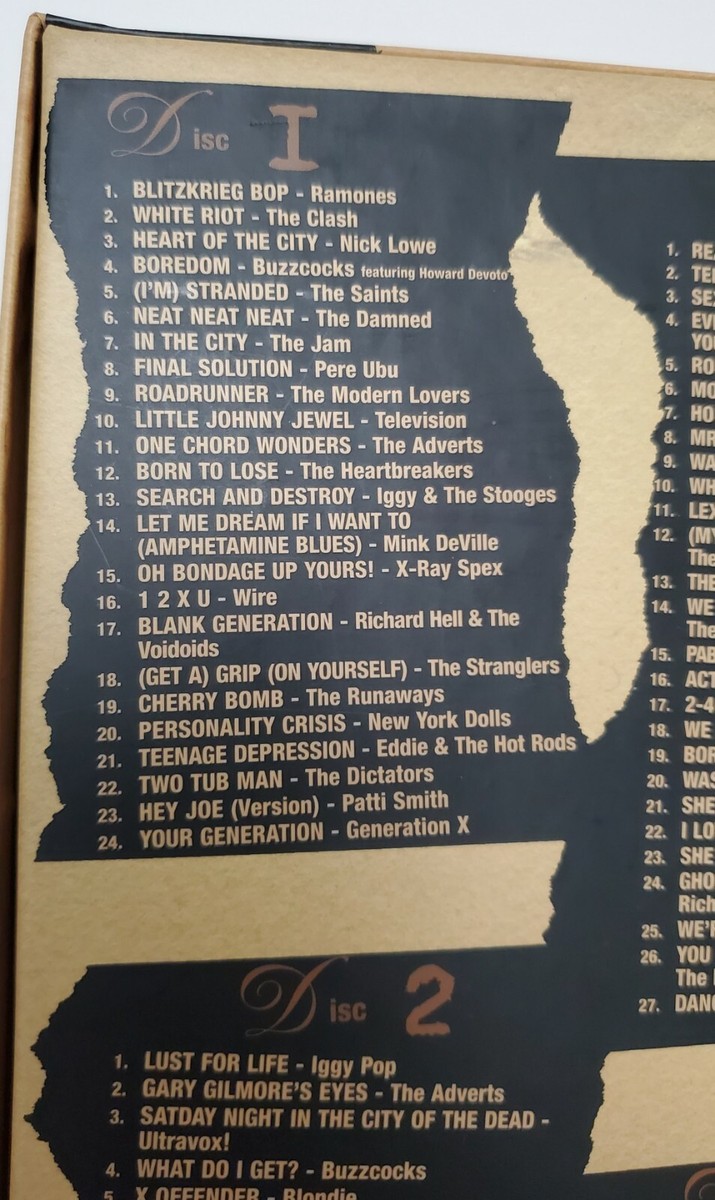 NO THANKS! THE '70s PUNK REBELLION LONG BOX 4 CD RELEASED IN