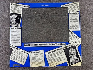 Bally Midway Arch Rivals Arcade Video Game Monitor Bezel GLASS ORIGINAL