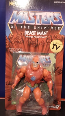 Masters Of The Universe Super 7 Beast Man Origins Action Figure 2018 Mattel New