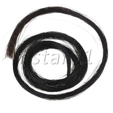2 Hanks Black Mongolian Violin Viola Bow Hair Horsehair Viola Replacement Parts