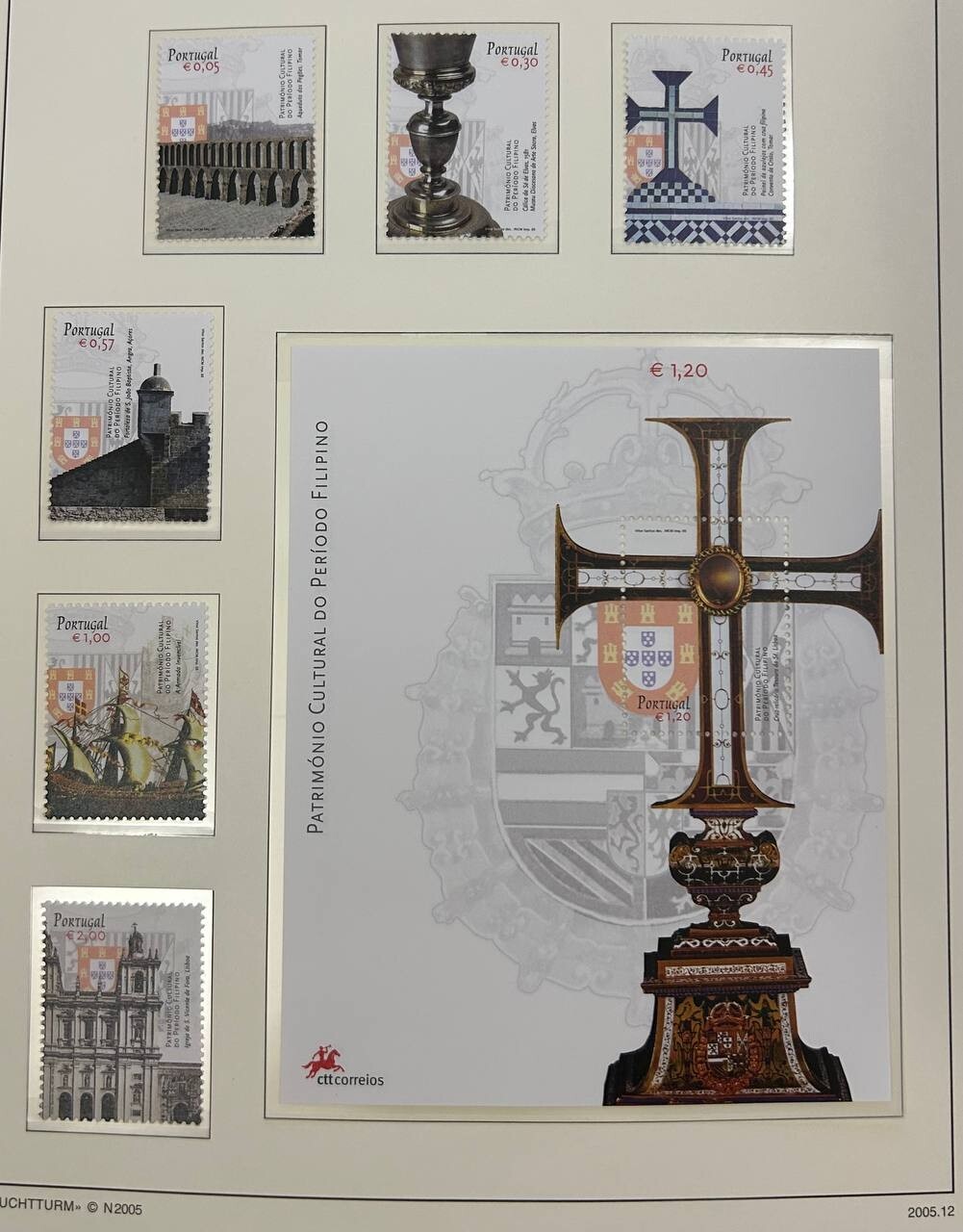 Portugal 2005 block+stamps Mi#bl.212+2922-27 MNH CV=16$