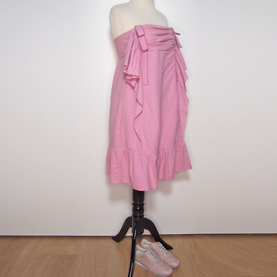 see by chloe dress pink Crew Neck Midi Length Dress